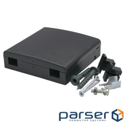 Абонентська розетка FTTH, для 2xSC simplex/ LC duplex, з кріпленням для 3мм патчкорду, (SN-FOR-02-B) , (SN-FOR-02-B)