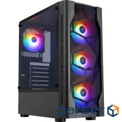 Корпус 1STPLAYER DK-D4 4F1 Black (D4-BK-4F1)