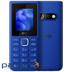 Мобильный телефон HMD 102 DS Blue, 1.77" (160х128) TFT / клавиатурный моноблок / Unisoc 6533G / ОЗУ