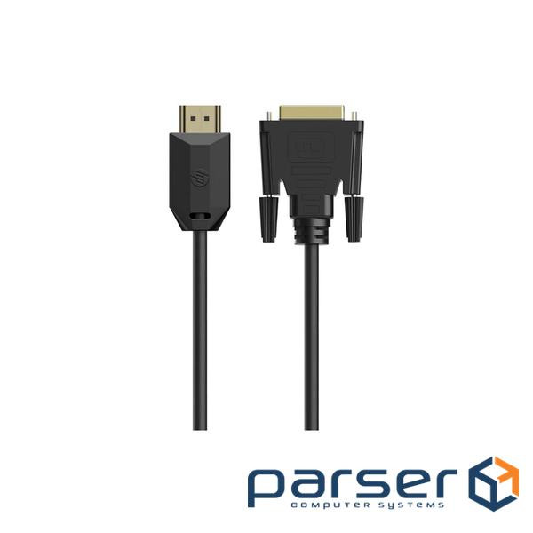Кабель мультимедійний HDMI M to DVI M 2.0m 4K60Hz HP (HP_DHC-HD05-02M)