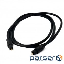 Аудіо-кабель оптичний Extradigital (KBA1818) Toslink 4.0мм, 1м , Black