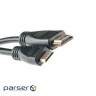 Кабель мультимедійний HDMI A to HDMI C (mini), 5.0m PowerPlant (KD00AS1246)