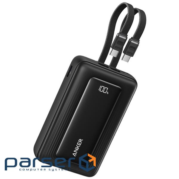 зовн. акум. ANKER - 20000 mAh 45W Built-In Dual USB-C Cables (Чорний) (A1681H12)