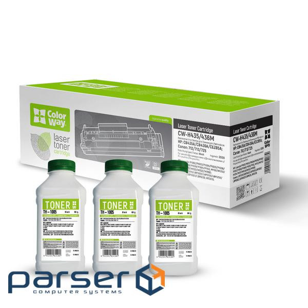 Картридж ColorWay для HP LJ P1005/1505/Can725 + тонер TH-1005 (3шт ) (CW-H435/436M/TH-1005)