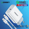 Зарядний пристрій Ugreen CD137 Type-C PD 20W Charger (White) (60450)