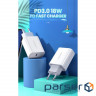 Зарядний пристрій Ugreen CD137 Type-C PD 20W Charger (White) (60450)