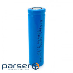 Battery Li-ion EFCELL 18650, 1200 mAh, price pcs (EF-18650)