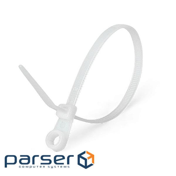 Стяжка 220x4.2 мм з отвором під гвинт, 100 шт. (INST-TCV-202Z) . (INST-TCV-202Z)