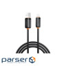 Дата кабель USB 2.0 AM to Lightning 1.0m 3A black XO (NB302-AI.black)