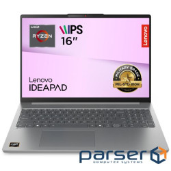 Ноутбук 16FM/R5 7535HS/16/512/UMA/DOS/BL/Luna Grey LENOVO IdeaPad Slim 5 16ARP10 (83HU004QRA)