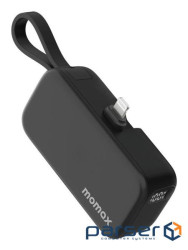 Портативний зарядний пристрій LIGHTNING 5000MAH BLACK IP130MFID MOMAX