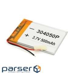 Літій-полімерний акумулятор 3*40*50mm (Li-ion 3.7В 500мА&middot,год) (304050) ) (304050)