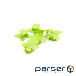 Тримач для кабелю Extradigital CC-948 Cable Clips butterfly, Green (KBC1713)
