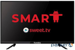 ТБ 32'' Sumato 32HTS03, LED, 1366x768, 60 Гц , Smart TV, DVB-T2/C, HDMI, USB, VESA 200x100