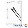 Кабель Proove Light Silicone Plus Type-C to Type-C 60W (1m) black (CCLS60002201)