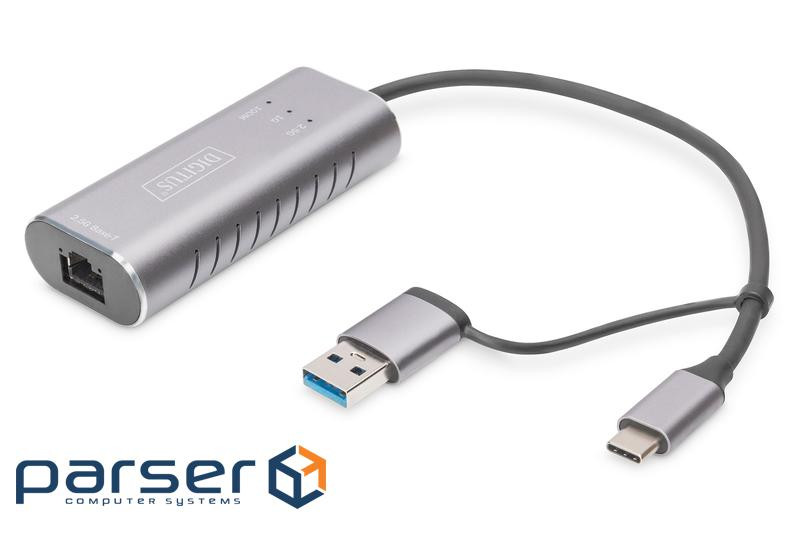 Адаптер DIGITUS USB-C/USB 3.0 - 2.5 Gbps Ethernet (DN-3028)