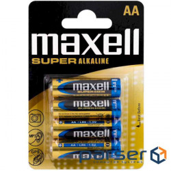 Battery MAXELL Super Alkaline AA 4pcs/pack (M-774409.04.EU) (4902580163693)
