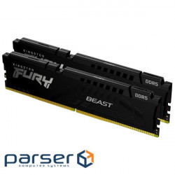 Модуль пам'яті KINGSTON FURY Beast EXPO Black DDR5 6000MHz 16GB Kit 2x8GB (KF560C36BBEK2-16)