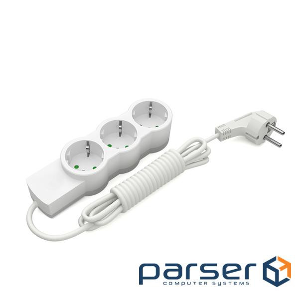 Удлинитель блочный (PP) Electrum 3 розетки 3м с заземлением C-ES-1540