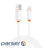 Дата кабель USB 2.0 AM to Lightning 1.0m 3A white XO (XO-CB-300UL-WH)