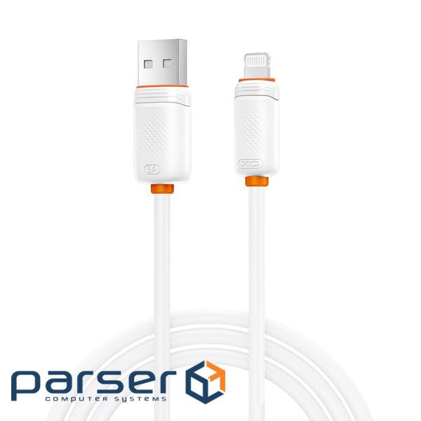 Дата кабель USB 2.0 AM to Lightning 1.0m 3A white XO (XO-CB-300UL-WH)