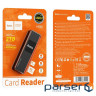 USB-хаб HOCO HB20 Mindful 2-in-1card reader(USB2.0) Black (6931474735201)