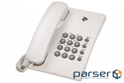 Провідний телефон 2E AP-210 White (680051628752) (AP-210 Beige White)