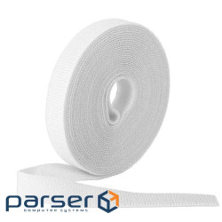 Стяжки на липучці ширина 10мм, рулон 45м, білі, ціна за рулон (ZD-005 10мм білі) )