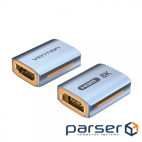 Адаптер Vention HDMI - HDMI (F/F), Aluminum Alloy, Blue (AIUH0)