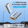 Адаптер Vention HDMI - HDMI (F/F), Aluminum Alloy, Blue (AIUH0)