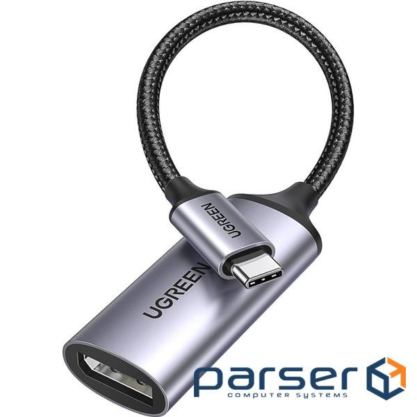 Перехідник USB-C M to DisplayPort F 0.1m 8K60Hz CM654 gray Ugreen (15575)