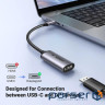 Перехідник USB-C M to DisplayPort F 0.1m 8K60Hz CM654 gray Ugreen (15575)