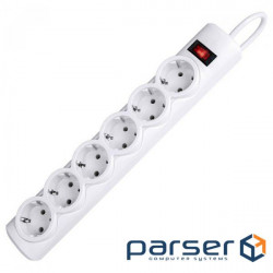 Power strip extension DEFENDER DFS 153 White 3м (99490)