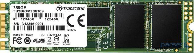 SSD TRANSCEND MTS830S 256GB M.2 SATA (TS256GMTS830S)