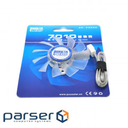 Кулер для відеокарти Pccooler 7010№3 для ATI / NVIDIA 3-pin, RPM 3200±, (YT-CCPC-7010№3)