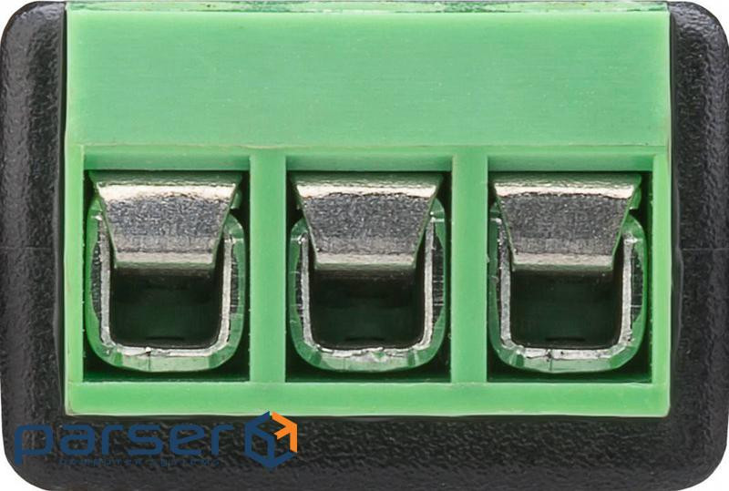 Терміналблок Terminal block-Jack 3.5mm 3pin,/F Pitch=5.0mm Screw Gold,чорний (75.07.6746-20) (75.07.6746-20)