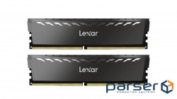 Lexar® 2x8GB THOR DDR4 3200 UDIMM XMP Memory with heatsink. Dual pack, EAN: 84 (LD4BU008G-R3200GDXG)
