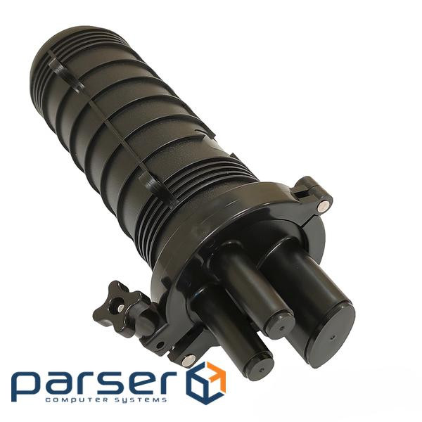 ВО муфта ковпакового типу під термоусадку, 2 круглих + 1 овал. ввід, до 24 вол., 2 кас. (LW-GPJ-D-2) . (LW-GPJ-D-2)