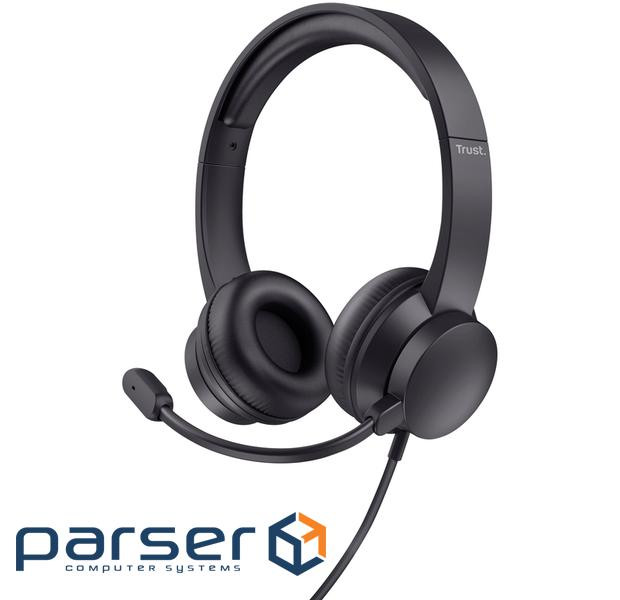 Навушники TRUST Ayda mini-jack 3.5mm Black (25087)