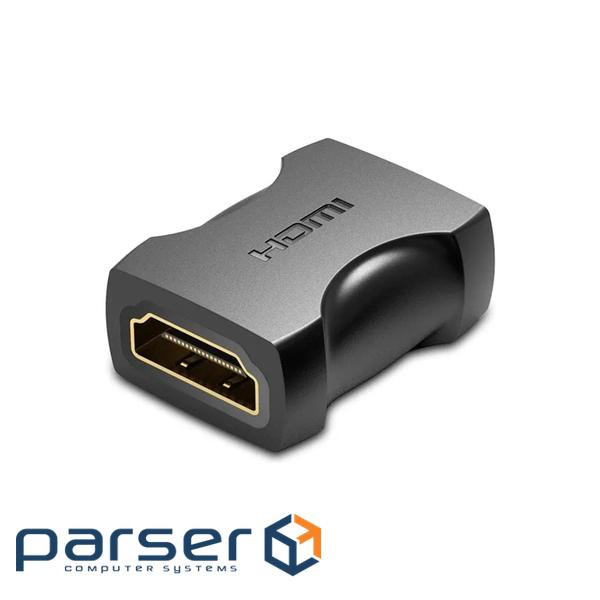 Перехідник HDMI F to HDMI F black Vention (AIRB0)