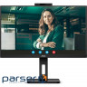 TFT 27''AOC Q27P3QW, QHD, IPS, 75Hz, 2xHDMI, DP, USB-hub, webcam, HAS, Pivot, колонки, чорний 