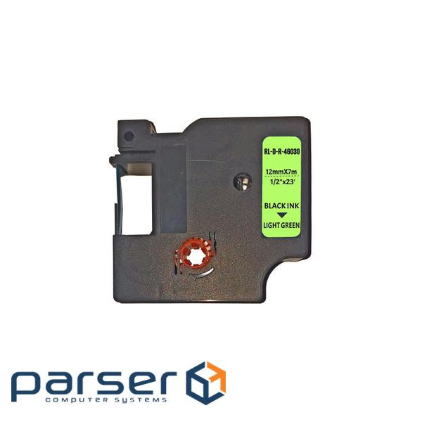 Ribbon for label printer UKRMARK RL-D-R-46030-BK / LG silk ribbon. for DYMO series D1. (CD46030)