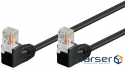 Патч-корд неекранований RJ45 UTP5e 3.0m, patch D=4.9mm AWG26 2x90е Gold,чорний (75.09.6088-1)