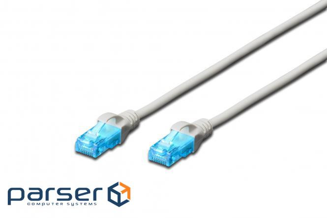 Патч-корд 2E CAT 5e, UTP, 2м, 26AWG, RJ45, 7/0.16, Cu, LSZH, сірий (2E-PC5ECU-2LSZH-GRY) (2E-PC5ECU-2LSZH-GRY)