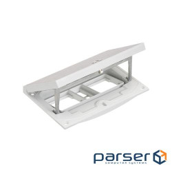 Люк до підлог коробки IP66 2,5хK45 місце 2хRJ45 Keystone, під ключ, нерж сталь (KFH201SEC/72)