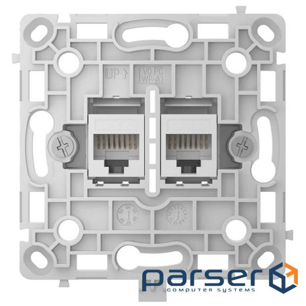 Механизм интернет розетки Ajax OutletCore (LAN) white