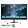 Монитор ASGARD Gaming 24.5" AS255QM IPS Black 240Hz, 1920x1080, 300 кд/м2, 1 мс, DisplayPort, 2хHDMI