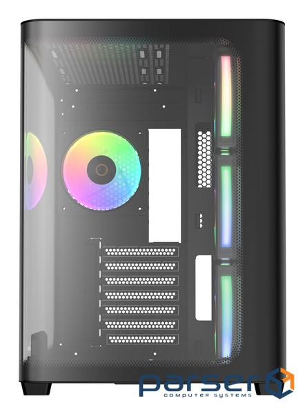 Корпус для комп"ютера IOTA C70 BK CURVE ARGB DIGITAL (IOTA-C70-BKD400CD-GL) OCYPUS