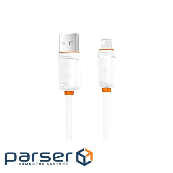 Дата кабель USB 2.0 AM to Lightning 1.0m 3A white XO (NB302-AI.white)