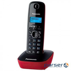 Радіотелефон Panasonic DECT KX-TG1611UAR Black Red